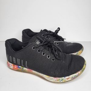 NOBULL BLACK DAISY TRAINER SHOES SIZE 7